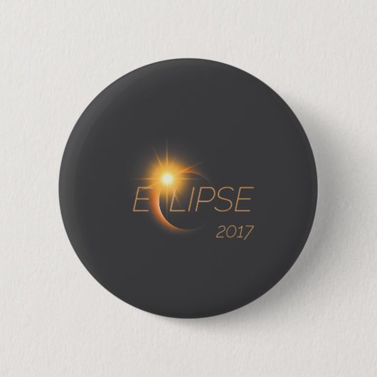 Wunderschöne Sonnenfinsternis 2017 Grafik Button (Vorderseite)
