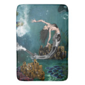 Wunderschöne SteampunkenMeerjungfrau Badematte (Vorderseite Vertikal)