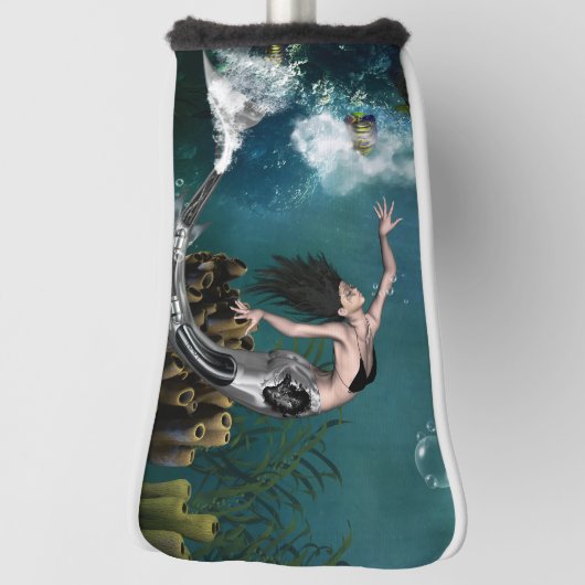 Wunderschöne SteampunkenMeerjungfrau Golf Headcover (Rotieren 90)