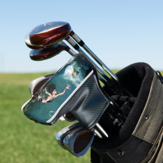 Wunderschöne SteampunkenMeerjungfrau Golf Headcover (In Situ)