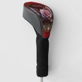 Wunderschöne Steampunker-Rose mit Flügeln Golf Headcover (angewinkelt)