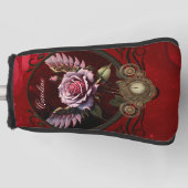 Wunderschöne Steampunker-Rose mit Flügeln Golf Headcover (Vorderseite)