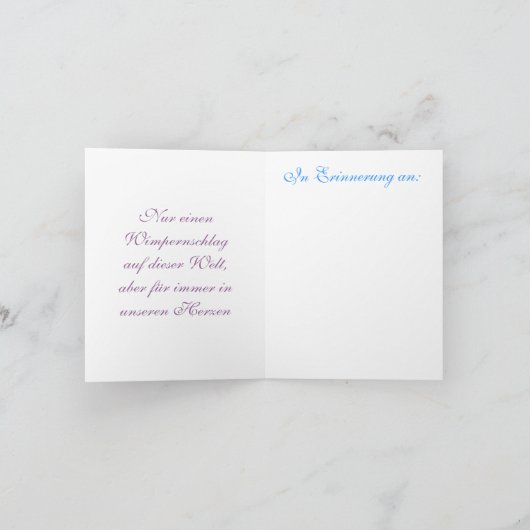 Wunderschöne Sternenkinder Karte (Innenseite)