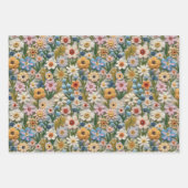 Wunderschöne Stickereifolien Geschenkpapier Set (Vorderseite 3)