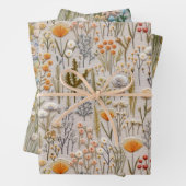 Wunderschöne Stickereifolien Geschenkpapier Set (Beispiel)