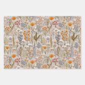 Wunderschöne Stickereifolien Geschenkpapier Set (Vorderseite)