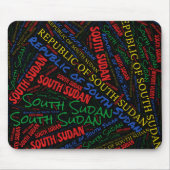 Wunderschöne Südsudan Flag Farben Patriotic Mousepad (Vorne)