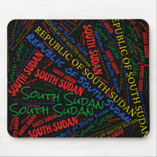 Wunderschöne Südsudan Flag Farben Patriotic Mousepad