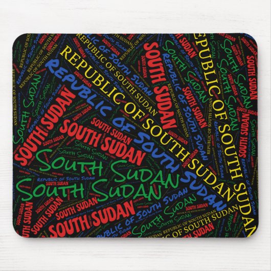 Wunderschöne Südsudan Flag Farben Patriotic Mousepad (Vorne)