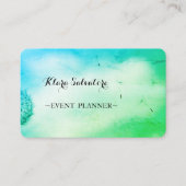 Wunderschöne süße grüne Kronleuchter Visitenkarte (Vorderseite)