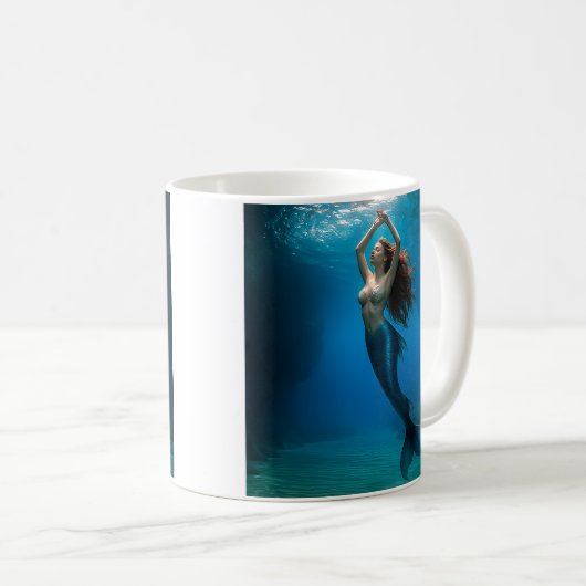 Wunderschöne Tauchsirene Kaffeetasse (VorderseiteRechts)