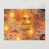 Wunderschöne Tochter Postkarte (Vorderseite)