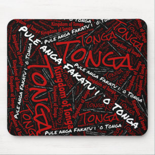 Wunderschöne Tonga Flag Farben Patriotic Mousepad