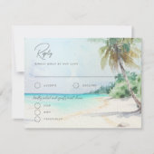 Wunderschöne Tropical Beach Island Einladung (Vorderseite)