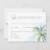 Wunderschöne Tropical Beach Island Einladung (Vorderseite)