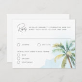 Wunderschöne Tropical Beach Island Einladung (Vorne/Hinten)