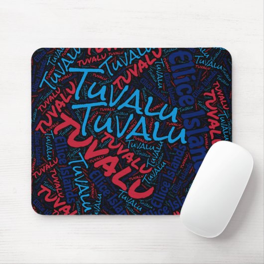 Wunderschöne Tuvalu Flag Farben Patriotic Mousepad (Mit Mouse)