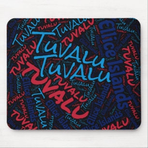 Wunderschöne Tuvalu Flag Farben Patriotic Mousepad