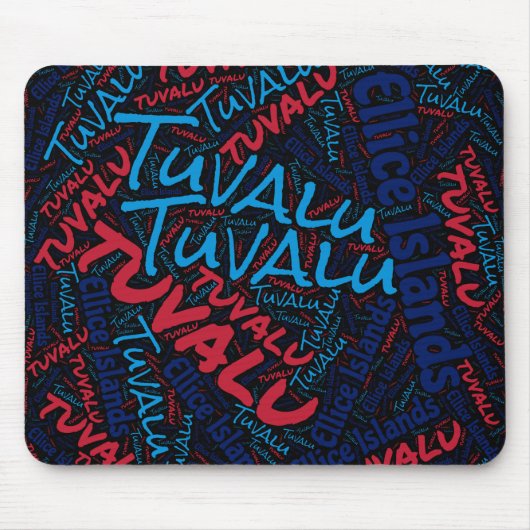 Wunderschöne Tuvalu Flag Farben Patriotic Mousepad (Vorne)