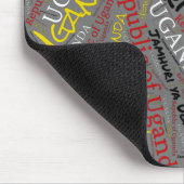 Wunderschöne Uganda Flag Farben Patriotic Mousepad (Ecke)