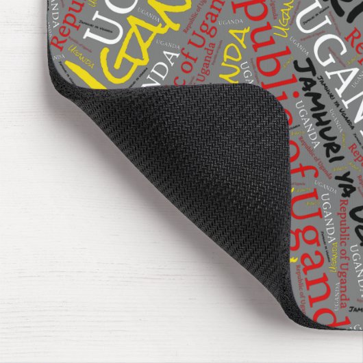 Wunderschöne Uganda Flag Farben Patriotic Mousepad (Ecke)