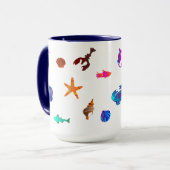 wunderschöne und farbenfrohe Meereswelt Combo Tass Tasse (Vorderseite Links)