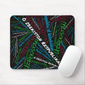 Wunderschöne Usbekistan Flag Farben Patriotik Mousepad (Mit Mouse)