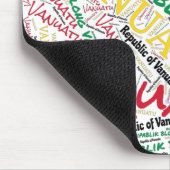 Wunderschöne Vanuatu Flag Farben Patriotic Mousepad (Ecke)
