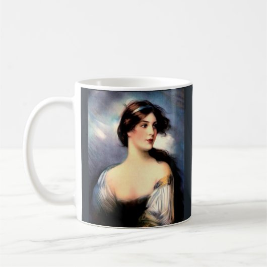 wunderschöne Viktorianische Wind Kaffeetasse (Links)