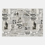 Wunderschöne Viktorianische Zeitungswerbewerbung Geschenkpapier Set (Vorderseite 3)