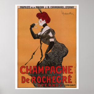 Wunderschöne Vintage-Art Nouveau französische Cham Poster