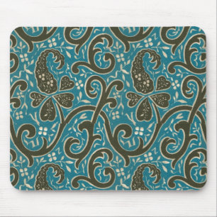 Wunderschöne Vintage-Blumenstoff-Mauspad Mousepad