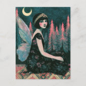 Wunderschöne Vintage-Fee Postkarte (Vorderseite)
