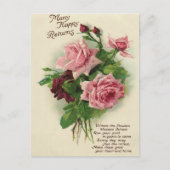Wunderschöne Vintage-Geburtstagsglückwünsche aus d Postkarte (Vorderseite)