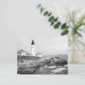 Wunderschöne Vintage Leuchtturm-Fotos - Text hinzu Postkarte (Stehend Vorderseite)