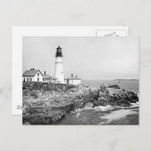 Wunderschöne Vintage Leuchtturm-Fotos - Text hinzu Postkarte (Vorne/Hinten)