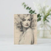 Wunderschöne Vintage Postkarte (Stehend Vorderseite)