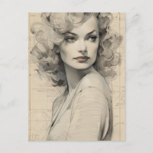 Wunderschöne Vintage Postkarte