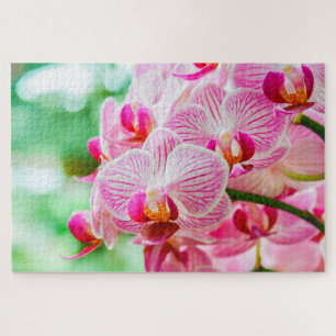 Wunderschöne violette Blumen Puzzle