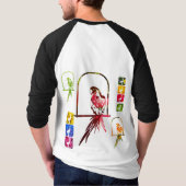 wunderschöne Vögel T-Shirt (Rückseite)