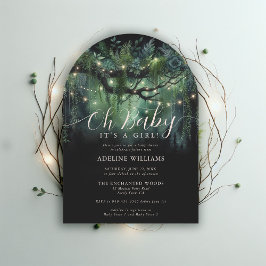 Wunderschöne Walddusche aus Holz Einladung