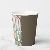 Wunderschöne Waldkreaturen mit Babydusche Pappbecher (Links)