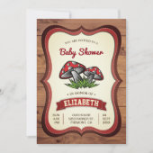 Wunderschöne Waldmäusendusche Einladung (Vorderseite)