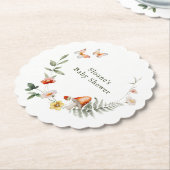 Wunderschöne Waldpuschroom-Babydusche Untersetzer (angewinkelt)