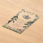 Wunderschöne Waldtierdusche Acryleinladungen (Ablage )