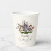 Wunderschöne Waldtierdusche Pappbecher (Vorderseite)