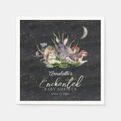 Wunderschöne Waldtierdusche Serviette (Vorderseite)