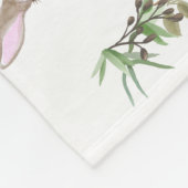 Wunderschöne Waldtiere Fox Milestone Keepake Fleecedecke (Ecke)