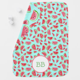 Wunderschöne Wassermelonen Minze CUSTOM Babydecke