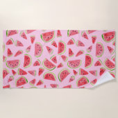 Wunderschöne Wassermelonen Sommerspass Obst Strandtuch (Vorderseite)
